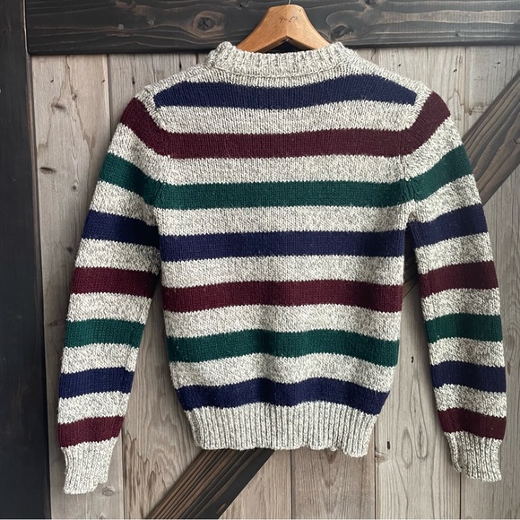 Gerard Works vintage gray striped wool blend sweater size small - Picture 7 of 9